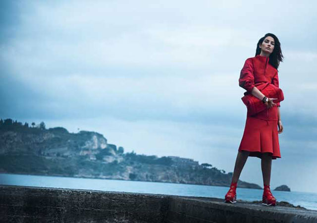 Peter Lindbergh - McKenna Hellam, Lily Aldriges & Andres Valencoso - Salvatore Ferragamo - Eté 2017
