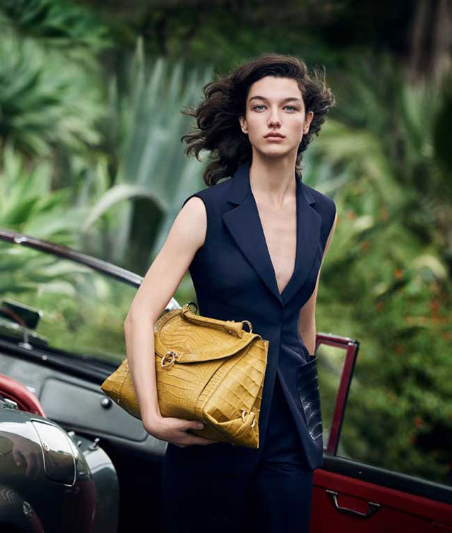 Peter Lindbergh - McKenna Hellam, Lily Aldriges & Andres Valencoso - Salvatore Ferragamo - Eté 2017