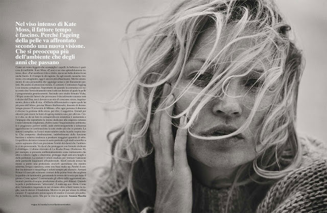 Kate Moss - Peter Lindbergh - Vogue Italy October 2016