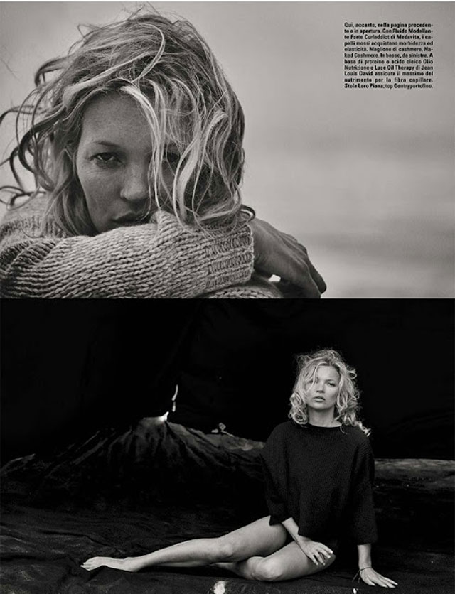 Kate Moss - Peter Lindbergh - Vogue Italy October 2016