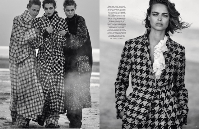 Vogue Germany July 2019 - Peter Lindbergh - Birgit Kos, Vittoria Ceretti & Luna Bijl